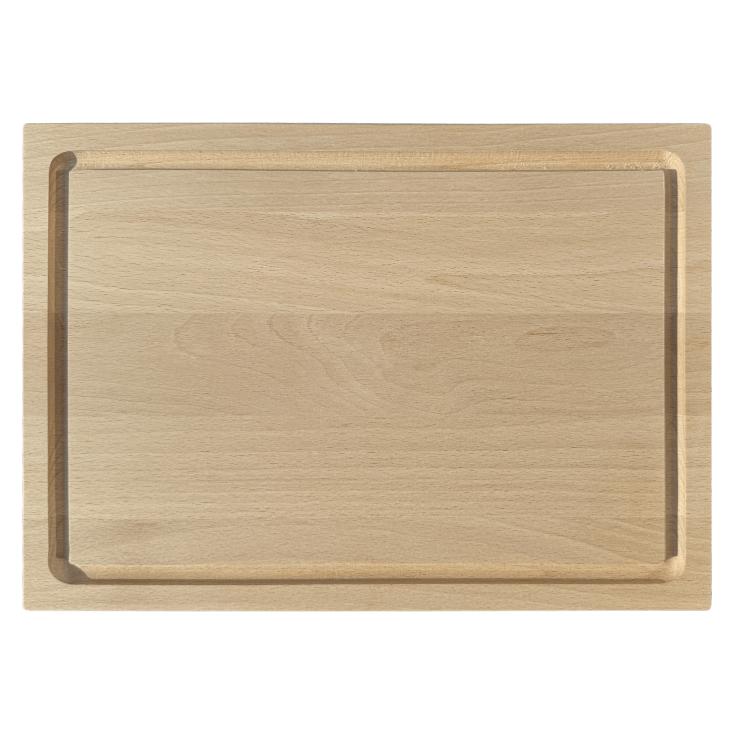 Schneidebrett mit Saftrille Buche nature 35 x 25 x 2 cm (Preis inkl. Gravur)