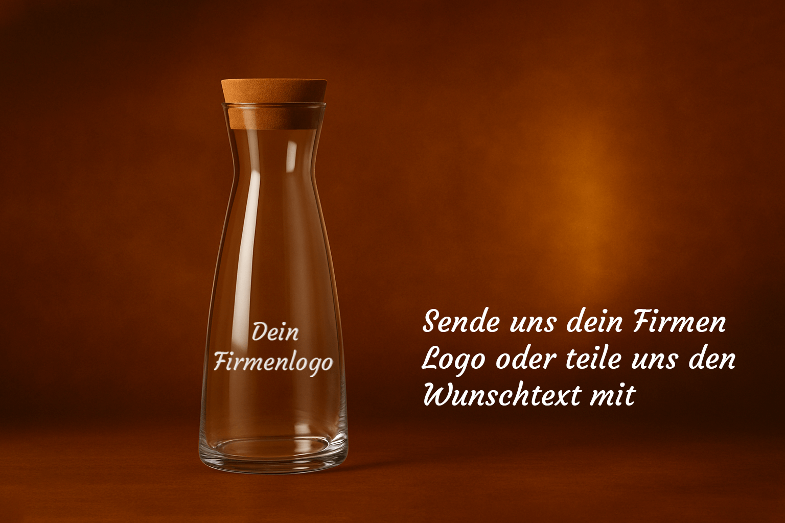 Wasser Karaffe graviert