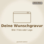 Gravurkosten deines Wunschsujet auf der Holzbox (ohne Box) Personalisierung der Holzbox