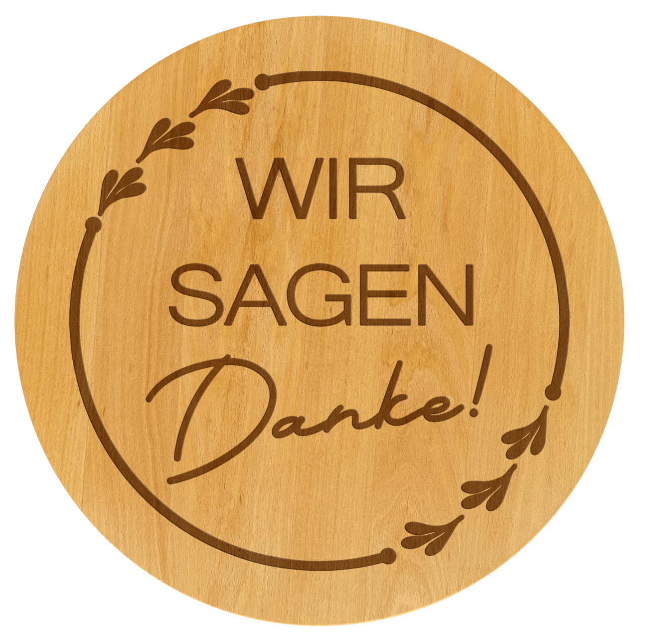 Drehteller wir sagen Danke