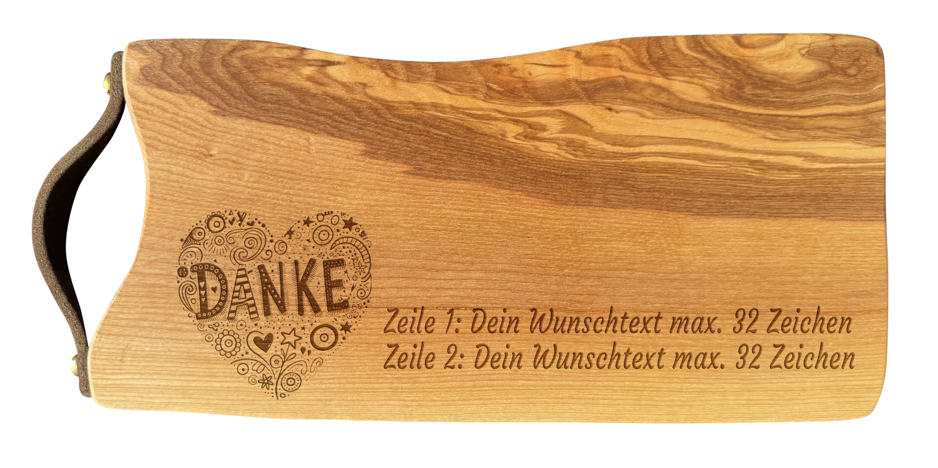 Schneidebrett Esche Danke