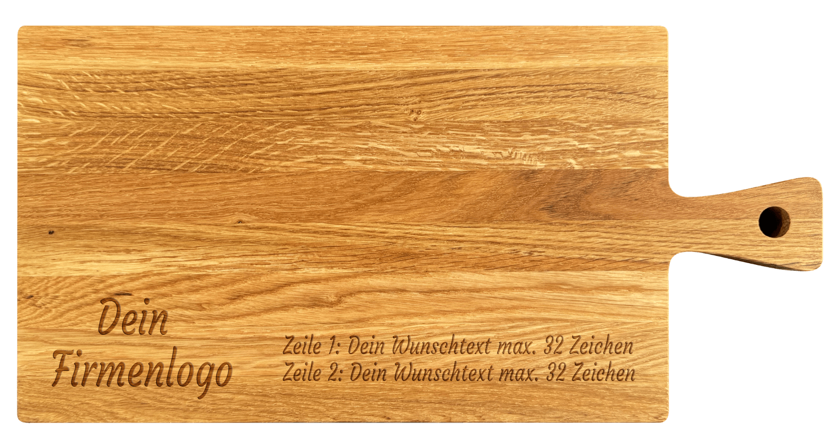 Schneidebrett Gravur Firmenlogo